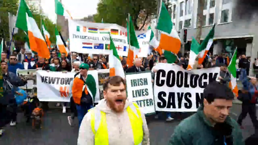 Nationalist Protest in Dublin. Are People Fed Up?