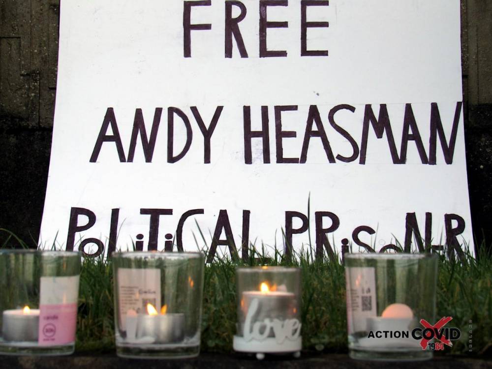 upport political prisoner Andy Heasman