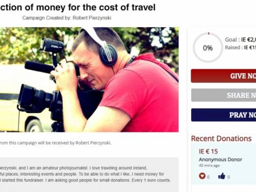Collection of money for the cost of travel